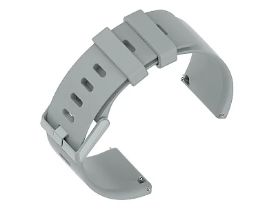 (image for) Silicone Watch Strap Band QR For Fitbit Versa 1, 2, Lite - Grey Large - M1 (2)