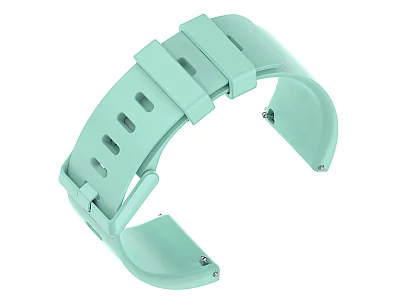 (image for) Silicone Watch Strap Band QR For Fitbit Versa 1, 2, Lite - Cyan Small - M1 (2)