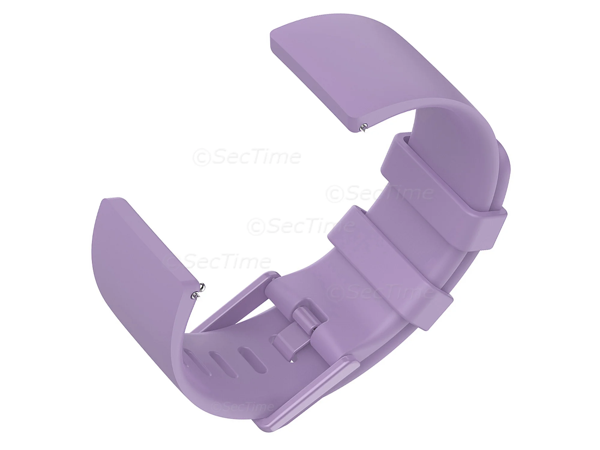 (image for) Silicone Watch Strap Band QR For Fitbit Versa 1, 2, Lite - Lilac Small - M1 (3)