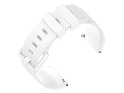 (image for) Silicone Watch Strap Band QR For Fitbit Versa 1, 2, Lite - White Small - M1 (2)
