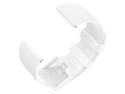 (image for) Silicone Watch Strap Band QR For Fitbit Versa 1, 2, Lite - White Small - M1 (3)