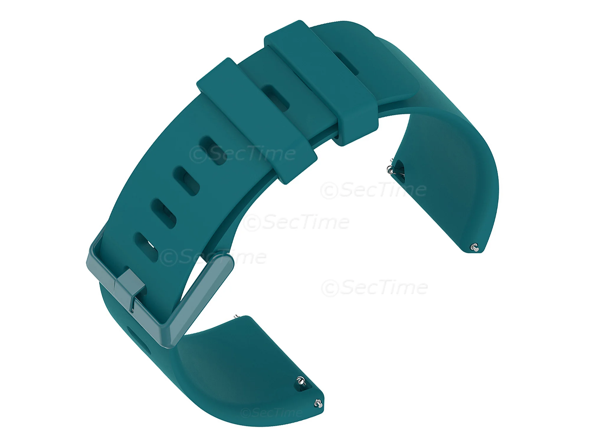 (image for) Silicone Watch Strap Band QR For Fitbit Versa 1, 2, Lite - Turquoise Small - M1 (2)