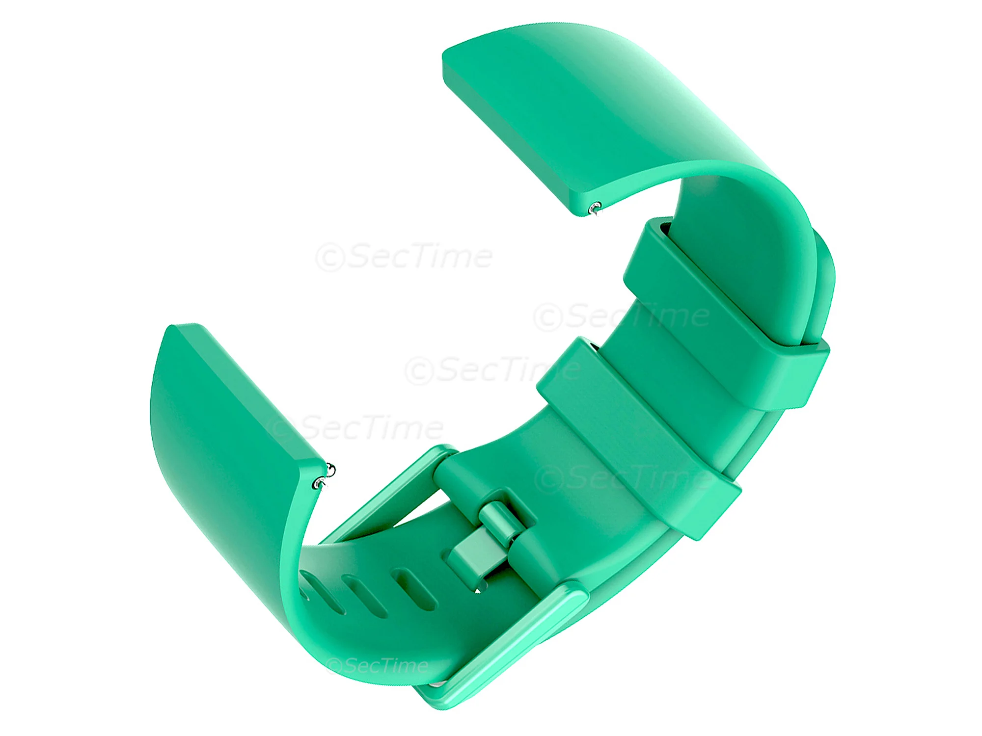 (image for) Silicone Watch Strap Band QR For Fitbit Versa 1, 2, Lite - Green Small - M1 (3)