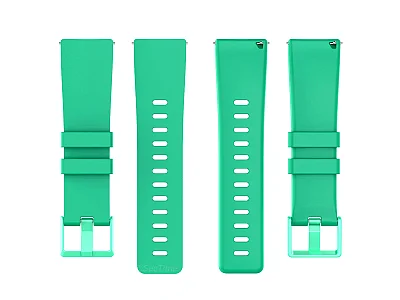(image for) Silicone Watch Strap Band QR For Fitbit Versa 1, 2, Lite - Green Small - M1 (4)