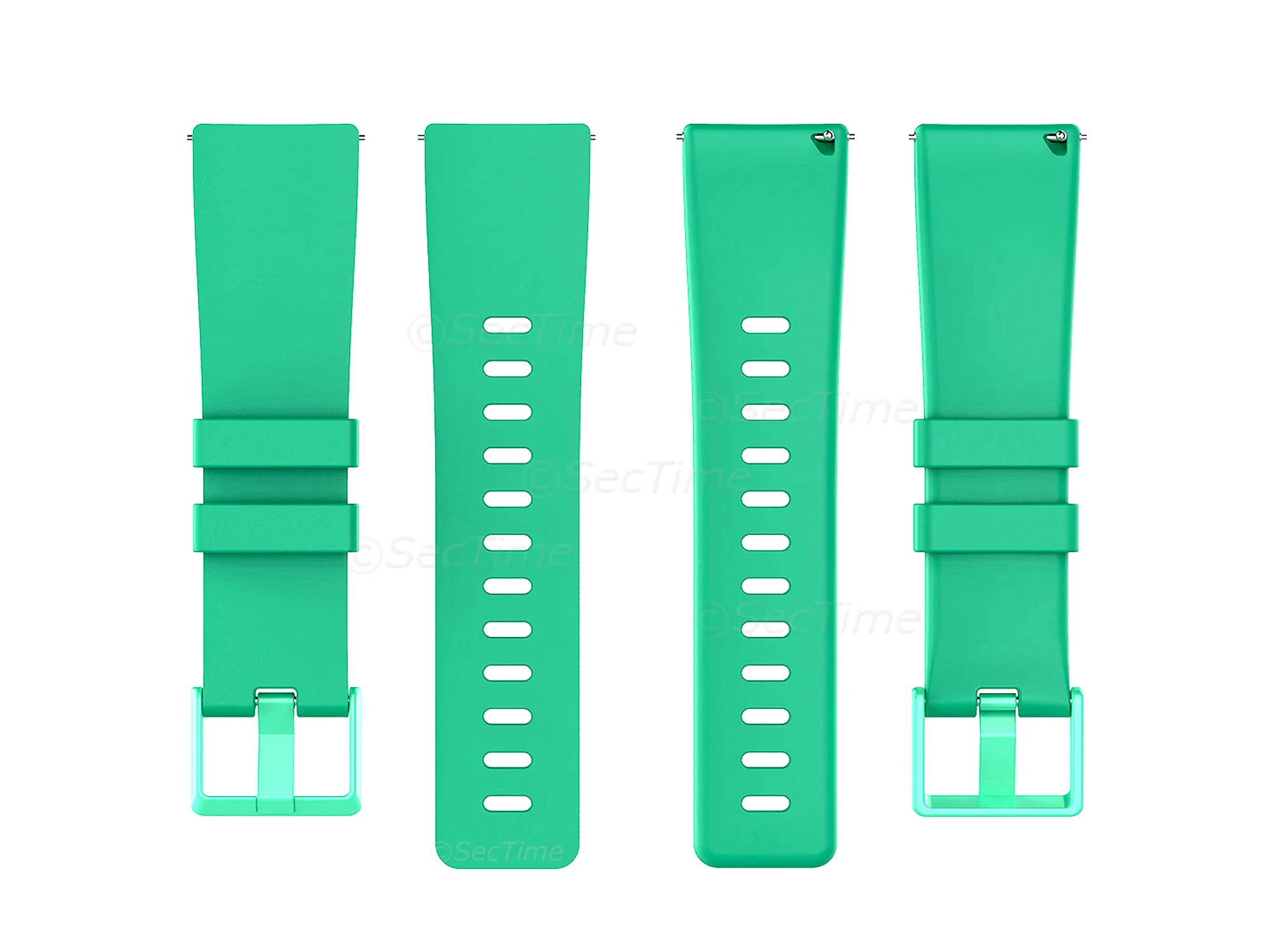 (image for) Silicone Watch Strap Band QR For Fitbit Versa 1, 2, Lite - Green Small - M1 (4)