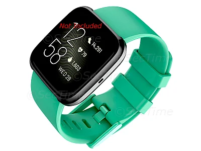 (image for) Silicone Watch Strap Band QR For Fitbit Versa 1, 2, Lite - Green Small - M1