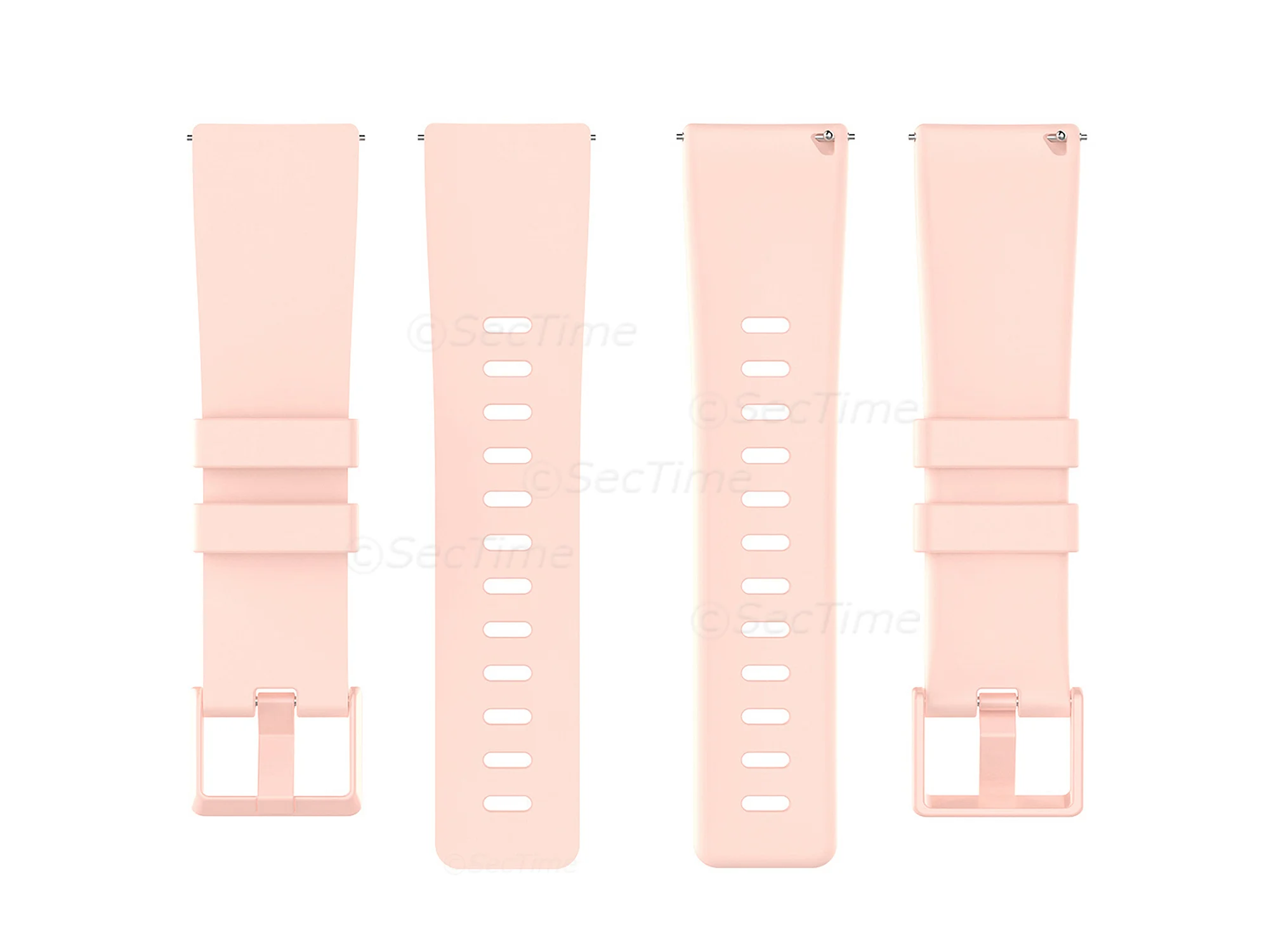 (image for) Silicone Watch Strap Band QR For Fitbit Versa 1, 2, Lite - Pink Small - M1 (4)