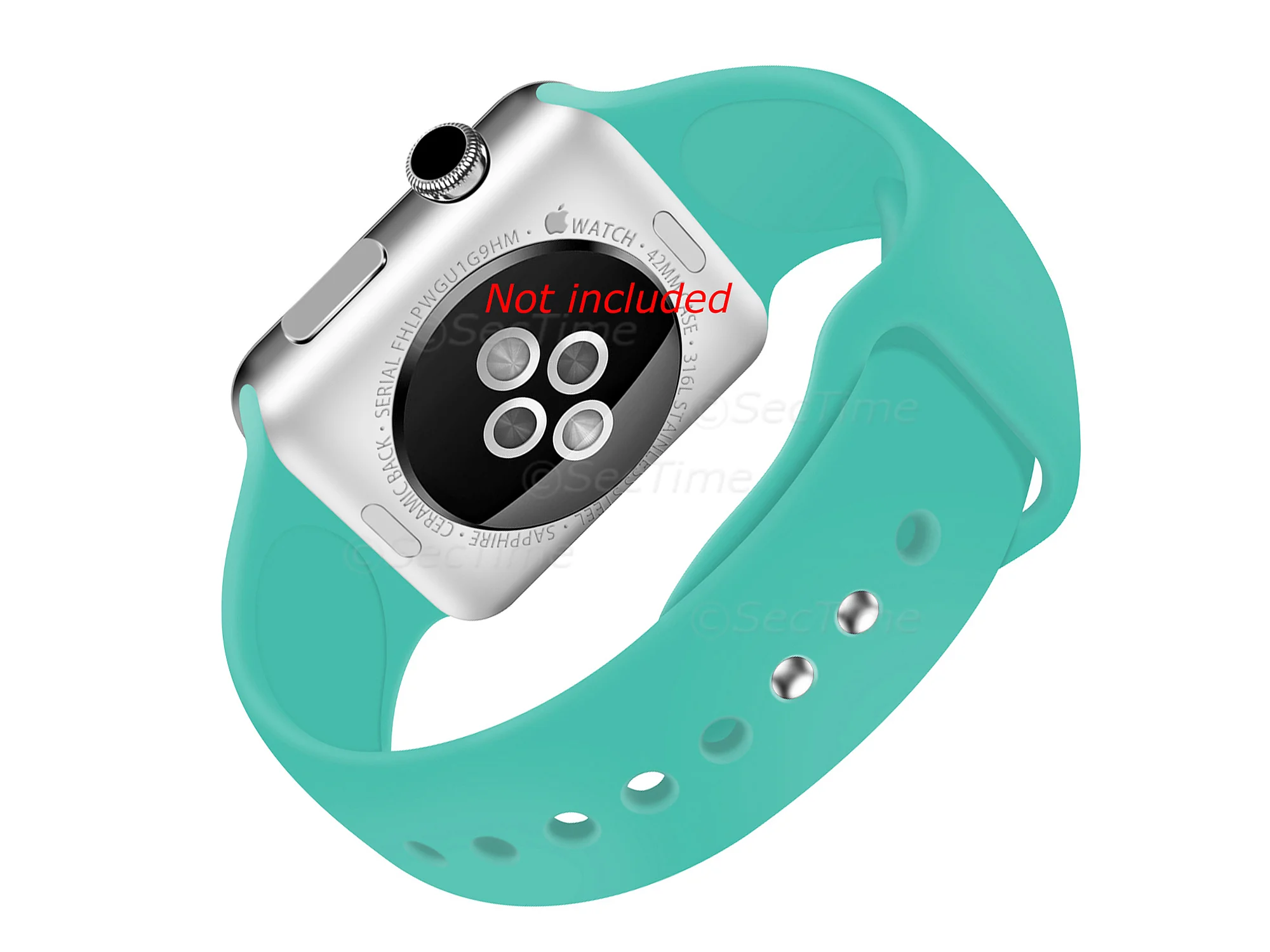 (image for) Silicone Watch Strap Band For Apple iWatch 38mm/40mm Turquoise - Small - M1 (1)