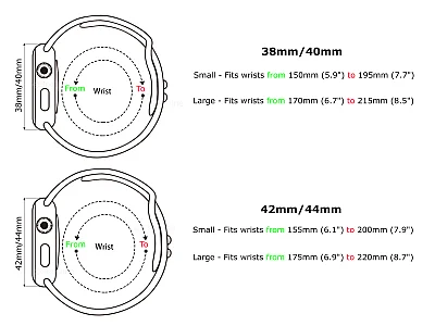 (image for) Perforated Silicone Watch Strap For Apple iWatch 38mm/40mm White/Black Small (2)