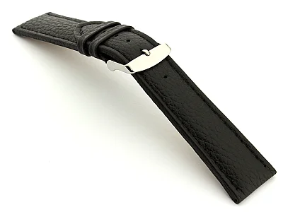 (image for) Extra Long Watch Band Freiburg Black / Black 22mm (1)