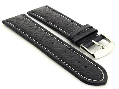 (image for) Extra Long Watch Band Freiburg Navy Blue / White 18mm
