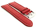 (image for) Watch Strap Band Freiburg RM Genuine Leather 20mm Red/White