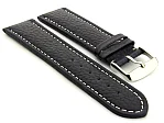 (image for) Watch Strap Band Freiburg RM Genuine Leather 22mm Navy Blue/White