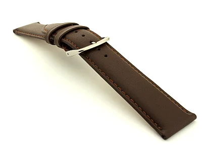 (image for) Genuine Leather Watch Strap Genk Black / Black 17mm (4)