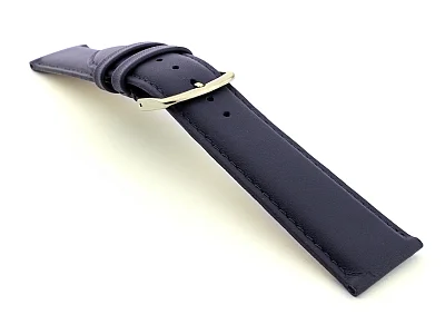 (image for) Genuine Leather Watch Strap Genk Black / Black 17mm (8)