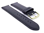 (image for) Genuine Leather Watch Strap Genk Navy Blue / Blue 17mm