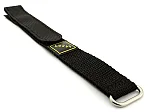 (image for) Hook & Loop Watch Strap Sport, Nylon Black 22mm