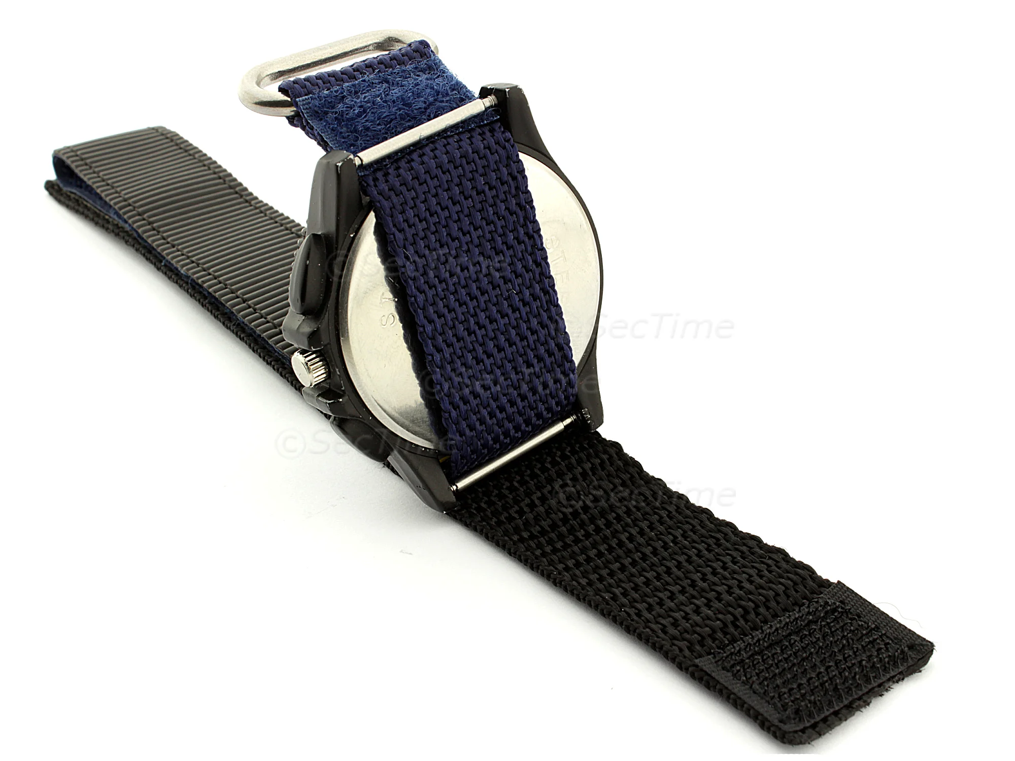 (image for) Hook & Loop Watch Strap Sport, Nylon Blue 20mm (2)