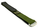 (image for) Hook & Loop Watch Strap Sport, Nylon Olive Green 22mm