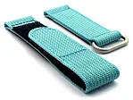 (image for) Quick Release Watch Strap Ribbed Nylon Hook & Loop TP Turquoise 20mm