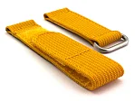 (image for) Quick Release Watch Strap Ribbed Nylon Hook & Loop TP Mustard Yellow 20mm