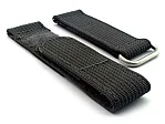 (image for) Quick Release Watch Strap Ribbed Nylon Hook & Loop TP Ash Grey 18mm