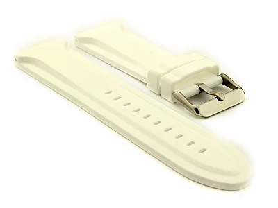 (image for) Silicone Watch Strap Jumbo Waterproof White 30mm