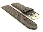 (image for) Waterproof Synthetic Watch Strap LYON, Cowhide Lining Grey 20mm