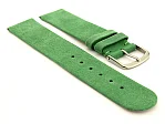 (image for) Suede Genuine Leather Watch Strap Malaga Green 12mm