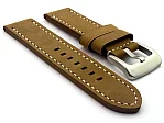 (image for) Leather Watch Strap Marina Matte Brown 26mm