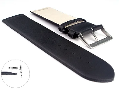 (image for) 14mm Black Genuine Leather Watch Strap Band Milan Compatible with Skagen (1)