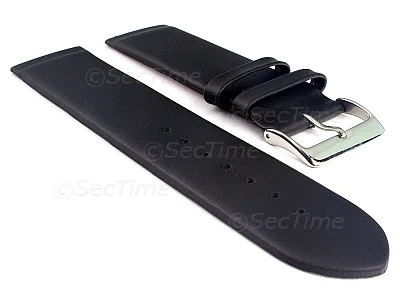 (image for) 18mm Black Genuine Leather Watch Strap Band Milan Compatible with Skagen