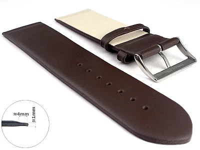 (image for) 14mm Dark Brown Genuine Leather Watch Strap Band Milan Compatible with Skagen (1)