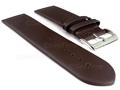 (image for) 12mm Dark Brown Genuine Leather Watch Strap Band Milan Compatible with Skagen