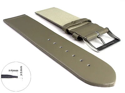 (image for) 24mm Taupe Genuine Leather Watch Strap Band Milan Compatible with Skagen (1)