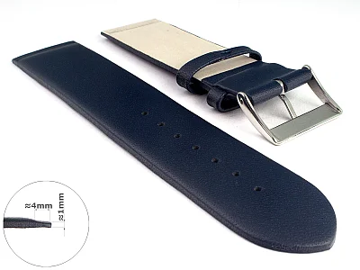 (image for) 14mm Navy Blue Genuine Leather Watch Strap Band Milan Compatible with Skagen (1)