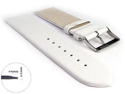 (image for) 14mm White Genuine Leather Watch Strap Band Milan Compatible with Skagen (1)