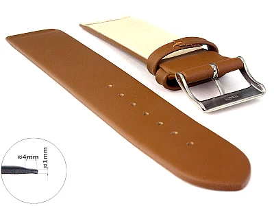 (image for) 12mm Brown Genuine Leather Watch Strap Band Milan Compatible with Skagen (1)