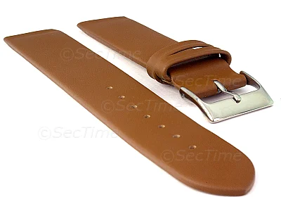 (image for) 18mm Brown Genuine Leather Watch Strap Band Milan Compatible with Skagen