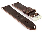 (image for) Genuine Leather Watch Strap Band Mirage Dark Brown 22mm