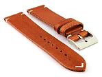 (image for) Genuine Leather Watch Strap Band Mirage Brown 22mm