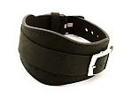 (image for) Genuine Leather One-piece Cuff Pad Watch Strap Band Moscow Black 22mm