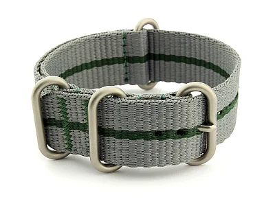 (image for) Nato Watch Strap CS Grey/Green 18mm (1)
