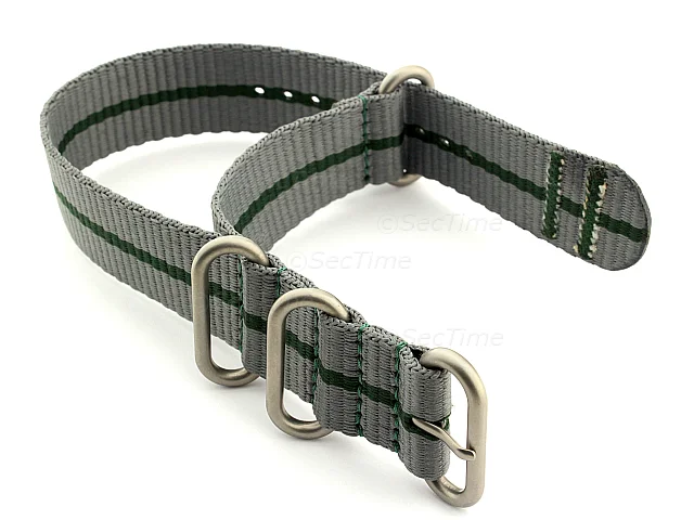 (image for) Nato Watch Strap CS Grey/Green 18mm