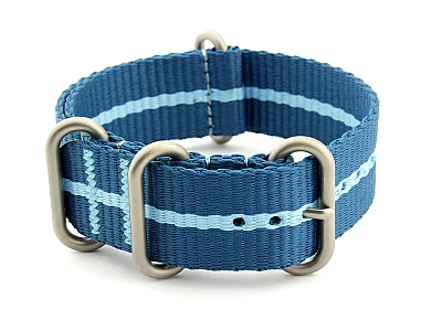 (image for) Nato Watch Strap CS Blue/L.Blue 20mm (1)