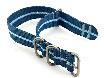 (image for) Nato Watch Strap CS Blue/L.Blue 22mm