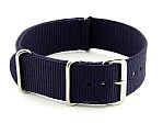 (image for) NATO G10 Watch Strap Military Nylon Divers 3 rings Night Navy Blue 22mm