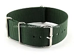 (image for) NATO G10 Watch Strap Military Nylon Divers (3 rings) Green 22mm 