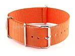 (image for) NATO G10 Watch Strap Military Nylon Divers (3 rings) Orange 22mm 