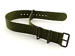 (image for) Nato G10 Nylon Watch Strap PVD Buckle Olive Green 18mm